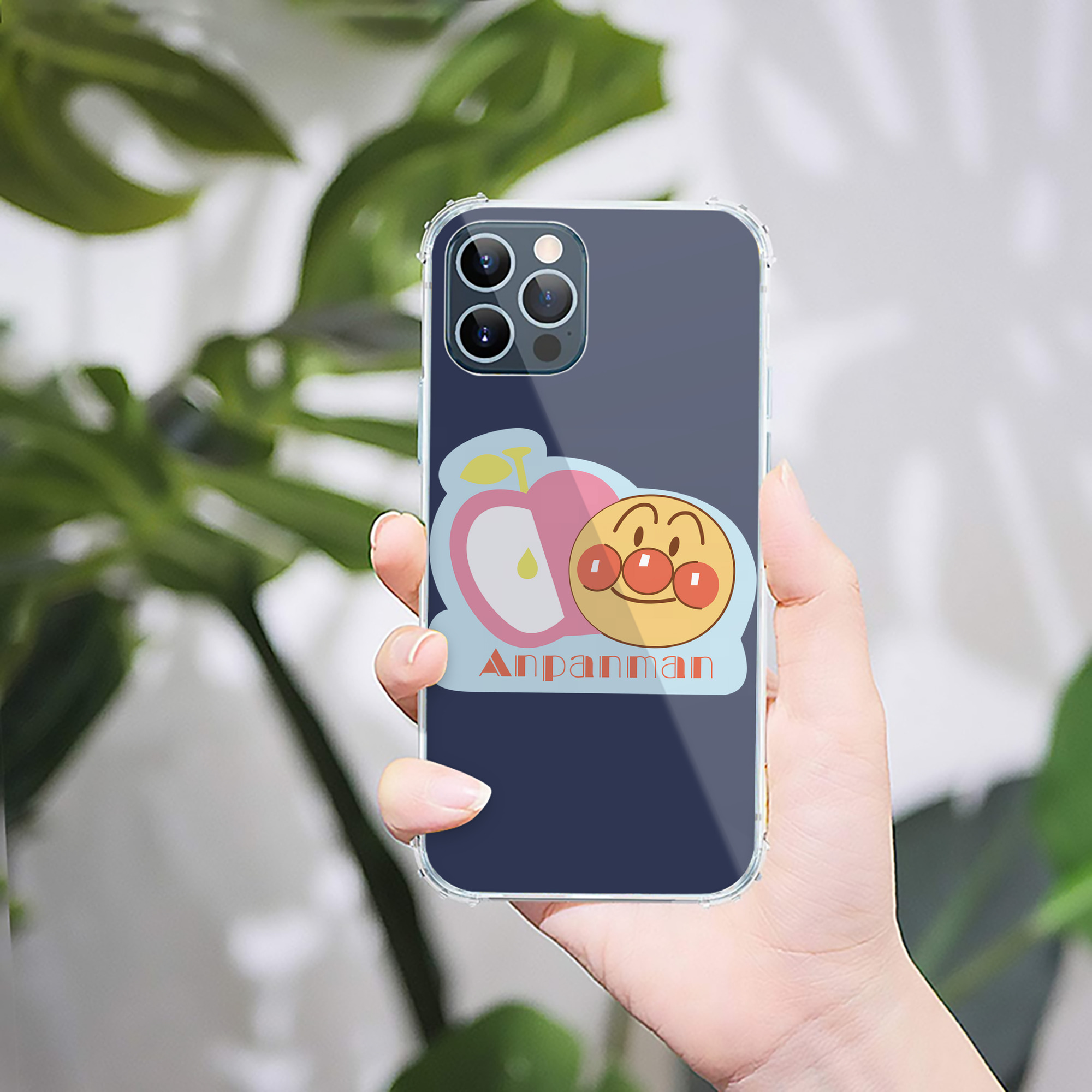 （画像用） アンパンマン Anpanman 【iPhone 12シリーズ対応】透明スマホケース（クリアソフトケース）